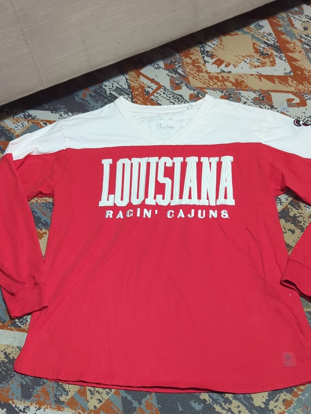 Pressbox Women's Louisiana-Lafayette Southlawn Victory Long Sleeve Top